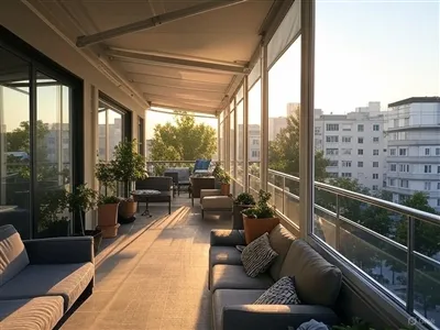 Συγκρότημα διαμερισμάτων αναδιπλούμενες τέντες: στρατηγικές προστιθέμενης αξί...